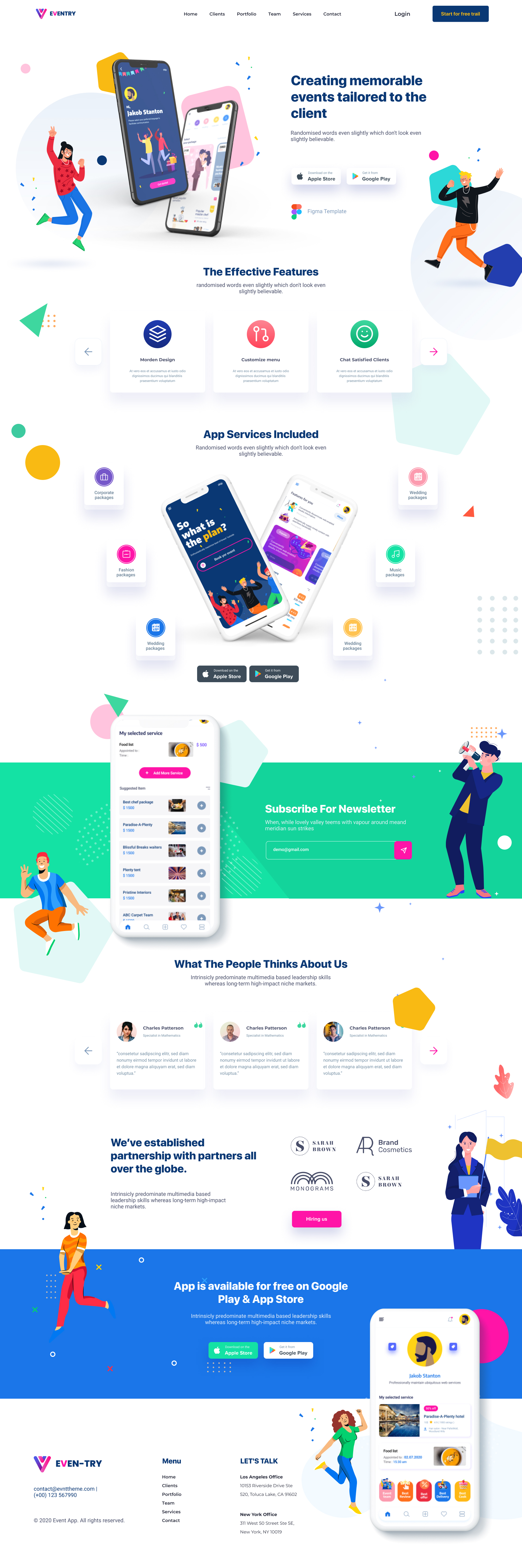 EvenTry Online Event Management Mobile App Figma Template by